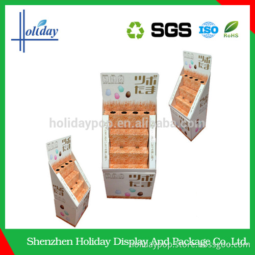 Portable cardboard counter display for charger